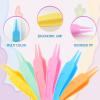 6Pcs Infant Baby Nose Picker, Mini Baby Nose Pickers Tool Baby Cleaner Clips, and Baby Nose Picker Tools Cleaning Tweezer with Plastic Round-Head Baby Ear Nose Navel view 4