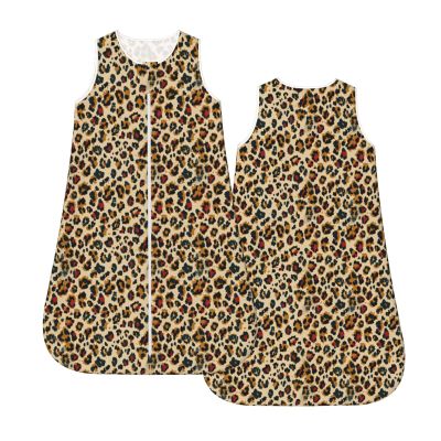 Muishi Vintage Leopard Print Pattern Baby Wearable Blanket Infant Boys Girls Sleeping Bag For Newborn Unisex Baby Stuff Sleep Sack Suit M(6-12month)