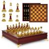 15-Inch Large Chess Set for Adults and Kids  Weighted Zinc Alloy & Acrylic Chess Pieces with Wooden Chess Board, Premium Classic Board Game for Home, Office, Family Game Night & Gifts view 1