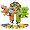 KOKEBUKA Dinosaur Toy Guns for Kids 2 Pack  T-Rex & Triceratops Foam Dart Blasters with Sticky Target, 10 Soft Foam Darts, Dino Shooting Game Set for Indoor Outdoor Play, Boys Girls Ages 48 view 1