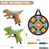 KOKEBUKA Dinosaur Toy Guns for Kids 2 Pack  T-Rex & Triceratops Foam Dart Blasters with Sticky Target, 10 Soft Foam Darts, Dino Shooting Game Set for Indoor Outdoor Play, Boys Girls Ages 48 view 2
