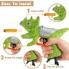 KOKEBUKA Dinosaur Toy Guns for Kids 2 Pack  T-Rex & Triceratops Foam Dart Blasters with Sticky Target, 10 Soft Foam Darts, Dino Shooting Game Set for Indoor Outdoor Play, Boys Girls Ages 48 view 4
