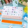 Arrowbash 160 Pcs American Mahjong Set 1.2 Inch 160 Mahjong Tiles Set with Orange Back Melamine Hand Carved Pattern for Adult Mah Jong Tabletop Games Mah Jong Lover Beginners Tiles Only view 4