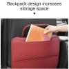 SGLEULRC 2 PCS Car Seat Kick Mat for Honda CRV 2017-2022, Leather Rear Seat Back Protectors Kick Pads with Storage Bag Against Dirty Shoes Scratches Interior Accessories,Red view 3