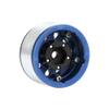 AMZSTAR 4PCS 1.55 Inch Aluminum Alloy Metal Beadlock Wheel Rim Hubs Replacement Parts for 1/10 1/18 RC Crawler Car 1.55 inch Tires (10holes-Black Blue) view 4