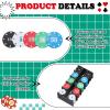 JolliLudo Texas Holdem Poker Chip Set Includes 200 Poker Chips 1 Holder 2 Card Decks 1 Mat 1 Tin Storage Box Blackjack Fun Game Night Supplies Gift for Christmas view 3