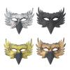 Half Face Bird Mask,Funny Eagle Owl Eyes Mask Fancy Dress for Halloween Carnival Costume Party,Bird Cosplay Costume (Gold) view 3