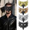 Half Face Bird Mask,Funny Eagle Owl Eyes Mask Fancy Dress for Halloween Carnival Costume Party,Bird Cosplay Costume (Gold) view 4
