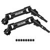 2Pcs RC Car Front & Rear Universal Drive Shafts CVD Replace Parts Compatible with 1/10 Traxxas Mini Maxx 107154 RC Monster Truck Car Update Parts Heavy Duty Drive Shaft view 1