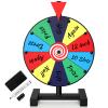 12 Inch 12 Slot Prize Wheel, Spinning Wheel for Prize, Prize Wheel Spinner with Stand, Tabletop Spinner Wheel with Dry Erase Markers and Eraser, Carnival Spin Wheel for Trade Show, Fortune Spin Game view 1