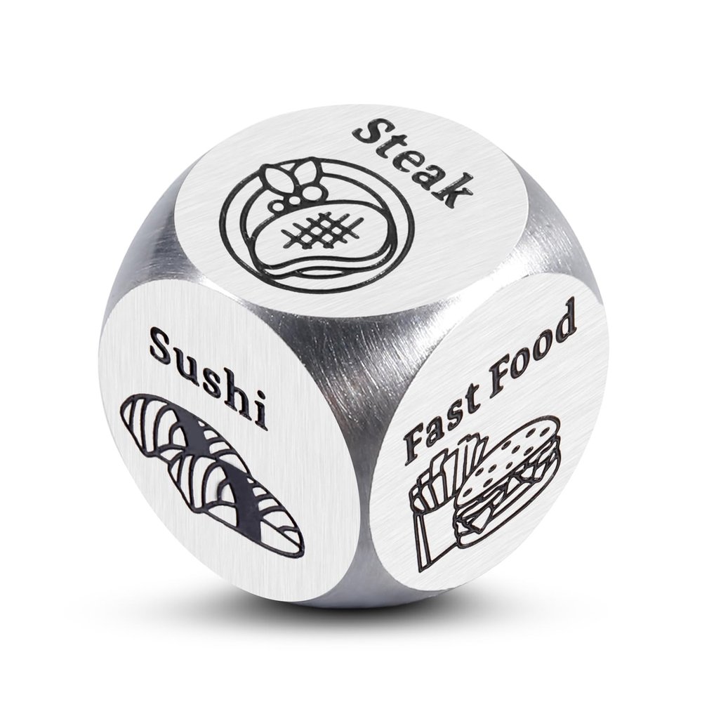 Anniversary Birthday Gifts for Men Women, Date Night Food Dice, Stocking Stuffers for Men Women Adults, Wife Christmas Ideas, Christmas White Elephant Ideas Valentines Gifts for Him Her