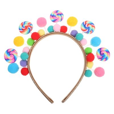 BESPORTBLE Cute Lollipop Headband: Cartoon Candy Hairband for Girls, Toddler Hair Accessories for Birthday Parties And Holiday Celebrations, Multi-color Design