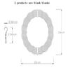 10 Pack 10 Inch Sublimation Wind Spinner Blanks Aluminum Wind Spinner Sublimation Blanks 10 Inch for Indoor and Outdoor Ornaments view 3