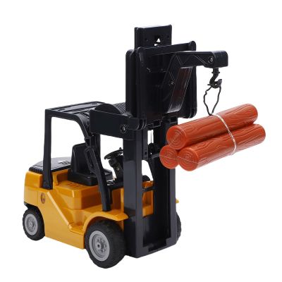 Authticar RC Forklift Truck, 1:24 Scale 2 in 1 Transform Lift Fork & Hook, Teen Forklift Toy, 11 Channel Remote Control Forklift for Adults with Spray Light RC Construction Vehicles Toy (QH207-2D)