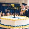 Graduation Cupcake Toppers 2025 | Black and Gold Graduation Theme Cupcake Toppers,Appetizer Picks Decorative Photo Booth Props Table Centerpieces for Kindergarten Classroom Kids College School view 3