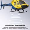 Authticar RC Helicopter, 1:42 Scale 4CH Bell206 RC Helicopter with 6 Axis Gyro Altitude Hold Optical Flow Positioning Brushless Motor One Key Takeoff Landing for Adults (Yellow) view 4