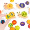 Alphabet Recognition Toys, Children's Early Education and Intelligence Building Blocks, Three-Dimensional Letter Matching Puzzles, Jigsaw Puzzle Boards, Teaching AIDS view 4