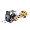Authticar 1/64 Scale Remote Control Forklift, 2.4Ghz Mini Alloy RC Construction Vehicle Toy with Trailer, Lights, Sound for Teen Adults (Earth Yellow) view 4
