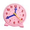 TTETTZ Teaching Clock Time Activity Realistic Development Toy Educational Gift Education Toy for Kindergarten Boys and Girls, Pink view 1