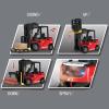 Authticar RC Forklift Truck, 1:24 Scale 2 in 1 Transform Lift Fork & Hook, Teen Forklift Toy, 11 Channel Remote Control Forklift for Adults with Spray Light RC Construction Vehicles Toy view 4