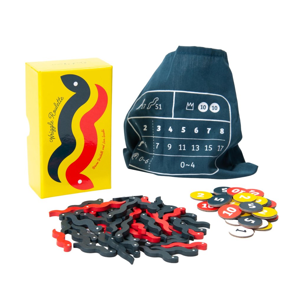 Oink Games Wriggle Roulette Board Game  Push-Your-Luck Fun for Kids & Adults | Ages 7+ | 28 Players