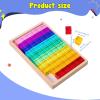 60x Rainbow Acrylic Cubes Rainbow Building Stacking Cubes, Building Blocks for Homes, Imagination Early Learning Centers view 2