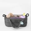 7 A.M. Universal Stroller Organizer Bag - Easy Grab Top Handles, Stroller Caddy with Cup Holder, 3 Open Compartments, Adjustable Stroller Straps & Zippered Wallet Pocket (Oat) view 3