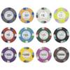 1000 Bulk Poker Knight Sword & Spade Design 13.5gm Clay Composite Poker Chips - Choose Chips! view 1