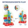 Zcpotizi 9-in-1 Toddler Busy Activity Toy with Light & Music, 2-Sided Sensory Learning Toy for Toddlers 18-36 Months, Fine Motor Skills Toy, Compact Activity Cube (Rocket Shape Design) view 3