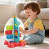 Zcpotizi 9-in-1 Toddler Busy Activity Toy with Light & Music, 2-Sided Sensory Learning Toy for Toddlers 18-36 Months, Fine Motor Skills Toy, Compact Activity Cube (Rocket Shape Design) view 4