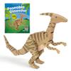 Go On Make Me Poseable Dinosaur Paper Animation Kit  Rob Ives DIY Movable Parasaurolophus Papercraft Model  STEM Craft Toy  Mechanical Paper Model for Kids & Adults  Screen-Free Dinosaur Gift view 1