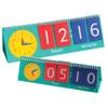 Telling Time Flip Chart Set  10 Freestanding Clocks with Moveable Hands & Digital/Analog Match Cards for Classroom or Home, Ages 6+ view 2