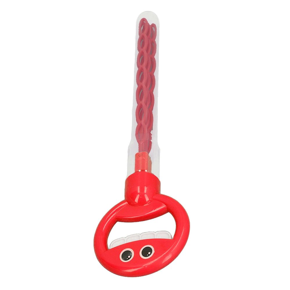 Alomejor Bubble Wands Bulk, 32 Hole Leakproof Bubble Sticks with Smiling Face Design for Outdoor Kids Play (Red)