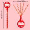 Alomejor Bubble Wands Bulk, 32 Hole Leakproof Bubble Sticks with Smiling Face Design for Outdoor Kids Play (Red) view 2