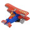 MOTOULAX Airplane Wind Up Toy Nostalgic Retro Iron Somersault Airplane Toy for Bar Store Coffee Shop Decoration Collection view 2