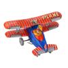 MOTOULAX Airplane Wind Up Toy Nostalgic Retro Iron Somersault Airplane Toy for Bar Store Coffee Shop Decoration Collection view 4