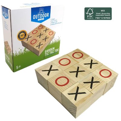 Outdoor Play Holz Tic Tac Toe FSC Educational game for children