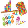 Early Math Activity Solution Pack - All in One 464 Math Pop Beads, 25 Counting Owls on Log and Cards, 20 Piece Number Popcicles, Early Math, Preschool view 1