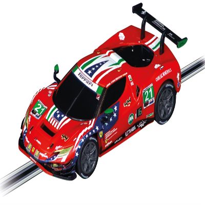 Carrera GO Slot Car 20064284 Ferrari 296 GT3 AF Corse, No.21 (IMSA, Weathertech GTD (2024) 1:43 Scale Analog Vehicle
