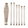 Rc Upgrade Parts For Axial RBX10 For Ryft 1/10 8 PCS Metal Link Rod Linkage Rear Trailing Arm Set RC Crawler Upgrade Parts Accessories(Silver) view 1