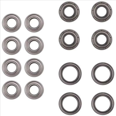 Compatible with Tamiya for TT-02 TT-02D 1/10 Remote Control Car Upgrades Parts Modification Spare 16Pcs Ball Bearing Kit RC Car Accessories