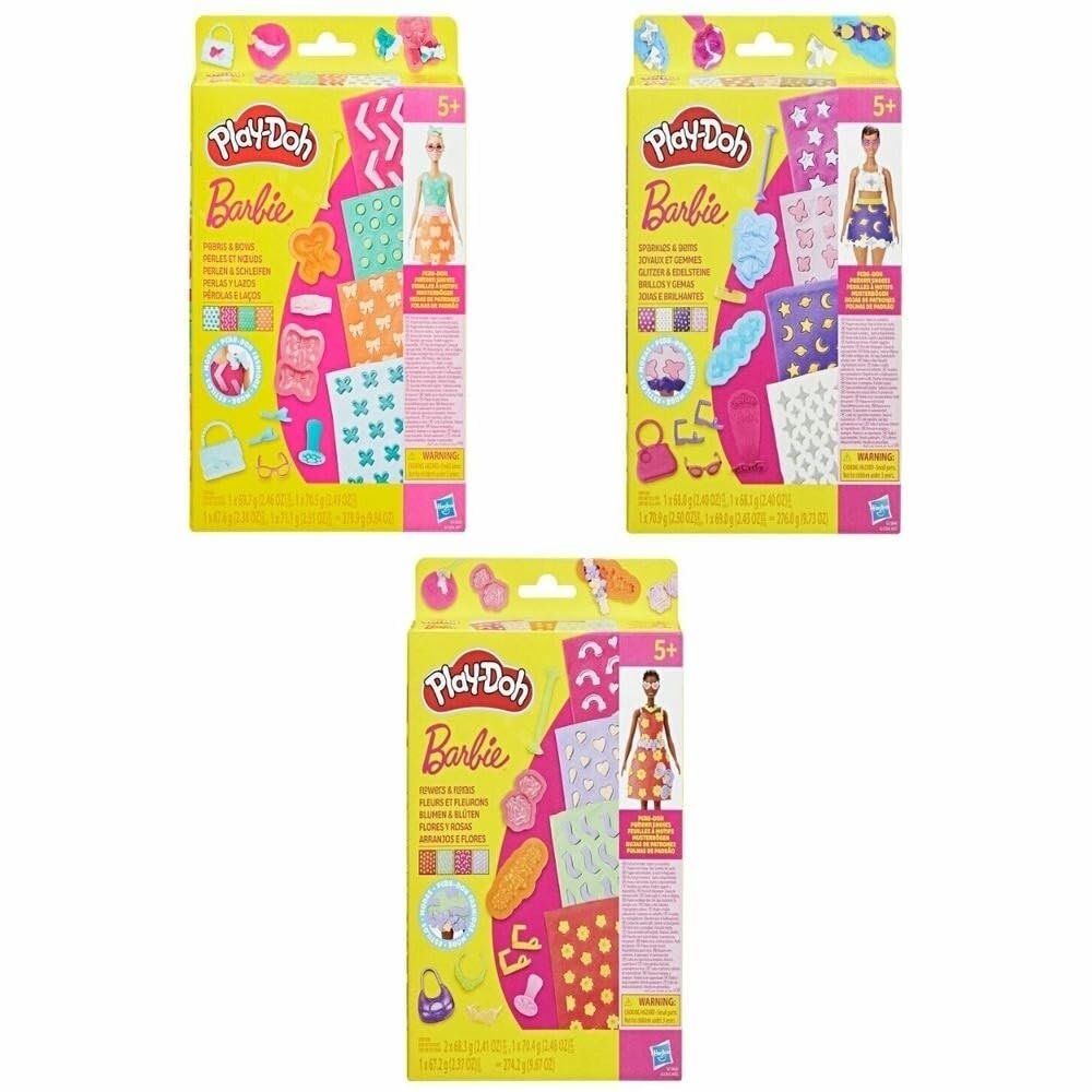 Hasbro Play Doh Barbie Designer Pattern Pack Toy Set
