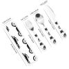 Cool Crazy White Black Motorcycle Pattern Compact And Portable Gourd Handle Style Knife Fork Spoon Three Piece Set view 2