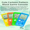 TAQY Cute Cartoon Pattern Brick Game Console Built-in Multi-Block Games Racing/Tank Battle Retro Pocket Machine Electronic Game Portable Toys for Children/Adults (Blue) view 2