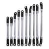 10Pcs/Set Metal Link Set Plastic Rod End for 1/10 RC Crawler Car Axial SCX10 II 90046(SCX10 II 90046 Grey) view 1