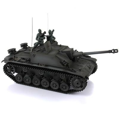 TOUCAN RC HOBBY 1/16 2.4G Henglong Gray 7.0 Plastic German Stug III RTR RC Tank Model 3868