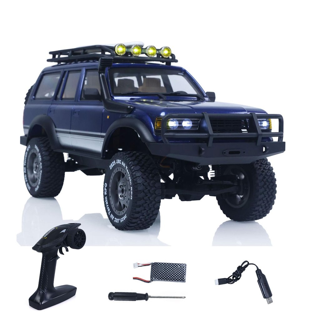 TOUCAN RC HOBBY 1/12 RC Crawler Car 4x4 Remote Control Off Road Vehicle Model 2 Speed Transmission 60M Control Range 2.4GHz Radio RTR