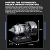 1/12 Scale Electric-Powered Dual Spool Turbofan Engine Model Kit - Metal DIY Assembly, High Bypass Ratio Engine Model for STEM Education, Collectible Aviation Gift (300+PCS) view 3