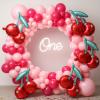10 Pcs Cherry Balloons, 20 Inch Cherry Birthday Party Decorations Fruit Party Balloons Cherry-Theme Partys Decorations Supplies Cherrys Fruit Balloon Birthday Decoration view 3