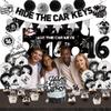 16th Birthday Party Decorations for Boys Include Hide The Car Keys Banner-Backdrop-Balloons-Foil Balloons-Cake Topper-Cupcake Toppers-Hanging Swirl for 16 Year Old Boy Birthday Decorations view 4